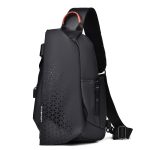 Men Casual Sports Commuter Print Chest Bag - Image 5