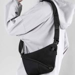 Men Casual Sports Solid Color Oxford Chest Bag - Image 4