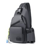 Wholesale Men Casual Sports Solid Color Chest Bag - Image 5