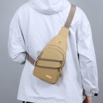 Wholesale Men Fashion Casual Commuter Camouflage Canvas Chest Bag - Image 2