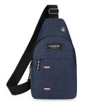 Men Fashion Casual Commuter Canvas Chest Bag - Image 4