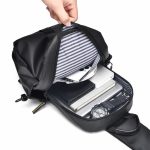 Wholesale Men Fashion Casual Basic Commuter Solid Color Nylon Chest Bag - Image 5