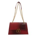 Women Fashion Versatile Square Chain Crocodile Gradient Color Shoulder Bag - Image 5