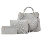 Wholesale Women Fashion Large-Capacity Handbag Three-Piece Set - Image 5