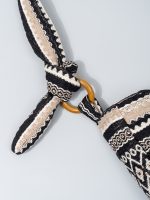 Wholesale Women Fashion Retro Boho Geometric Patterns Canvas Shoulder Bag - Image 5