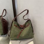 Wholesale Vintage Large Capacity Solid Shoulder Tote Bag