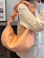 Women Fashion Casual Solid Color Large Capacity Shoulder Bag - Image 4