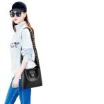 Wholesale Women Fashion Casual Letter Printed Strap Bucket Handbag - Image 3