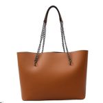 Wholesale Women Fashion Casual Solid Color Soft Leather Large Capacity Chain Shoulder Bag - Image 5