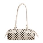 Wholesale Women Fashion Casual Polo Dot Printed Cylindrical Shoulder Bag - Image 5