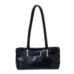 Wholesale Women Fashion Casual Simple Solid Color Belt Buckle Shoulder Bag - Image 5