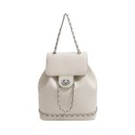 Wholesale Women Fashion Casual Solid Color Chain Backpack - Image 5