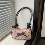 Wholesale Women Fashion Elegant Pink Bowknot Shoulder Bag