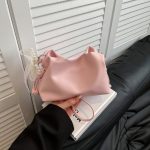 Wholesale Women Fashion Casual Solid Color Lace Pearl Pendant Shoulder Bag - Image 3