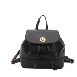 Wholesale Women Fashion Casual Retro Solid Color Backpack - Image 4
