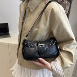 Wholesale Women Fashion Casual Leopard Sttching Belt Shoulder Bag - Image 4