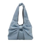 Wholesale Women Fashion Simple Denim Bowknot Shoulder Bag - Image 5