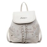 Women Fashion Casual Color Block Printed Backpack - Image 5