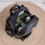 Wholesale Women Fashion Casual Solid Color Embroidered Mini Backpack - Image 4