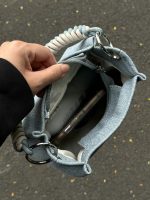 Wholesale Women Fashion Casual Chain Denim Bucket Handbag - Image 4