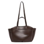 Women Fashion Casual Simple Solid Color Large Capacity Handbag - Image 5