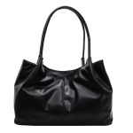 Wholesale Women Fashion Casual Simple Solid Color Large Capacity Tote Bag - Image 3