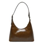 Women Fashion Simple Solid Color Baguette Shoulder Bag - Image 4