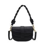 Wholesale Simple Solid Color Clap Shoulder Bag - Image 5