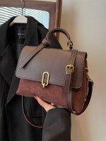 Wholesale Vintage Contrast Clamping Shoulder Bag - Image 6