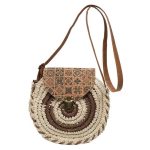 Bohemian Casual Woven Round Straw Bag - Image 5