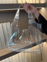 Women Fashion Simple PVC Plastic Transparent Jelly Shoulder Bag - Image 4