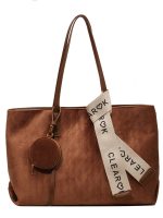 Women Casual Retro Large Capacity Flannel Tote Bag - Image 4
