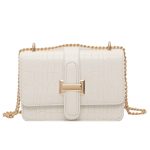 Wholesale Women Fashion Solid Color Chain Small Square Shoulder Bag - Image 4