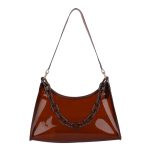 Women Fashion Casual Solid Color Transparent Shoulder Bag - Image 4