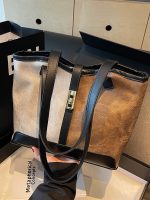 Women Fashion Casual Contrast Color Large Capacity Tote Bag - Image 4