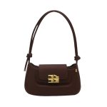 Women Fashion Casual Simple Solid Color Shoulder Bag - Image 4