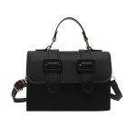 Women Fashion Simple Color Block Small Square Shoulder Bag - Image 4