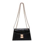 Women Fashion Elegant Solid Color Chain Small Square Shoulder Bag - Image 5