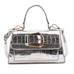 Women Fashion Patent Leather Shiny Small Square Shoulder Bag - Image 3
