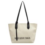 Women Fashion Casual Letter Printed Large Capacity Tote Bag - Image 4