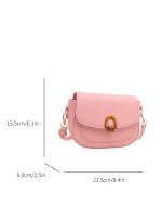 Women Fashion Retro Solid Color Shoulder Bag - Image 5