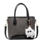 Women Fashion Casual Splicing Plush Pendat Handbag - Image 5