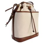 Wholesale Fashion Denim PU Stitching Bucket Bag - Image 5