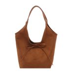 Wholesale Women Fashion Casual Solid Color Bowknot Frosted Tote Bag - Image 4