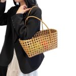 Wholesale Handmade Woven Women Fashion Hollow Beach Tote Bag - Image 5