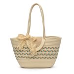 Wholesale Women Summer Beach Large Capacity Woven Tote Bag - Image 5