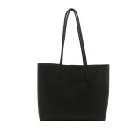 Wholesale Women Fashion Simple Solid Color Large Capacity Tote Bag Two-Piece Bag Set - Image 5