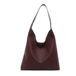 Wholesale Women Retro Simple Solid Color Large Capacity Tote Bag Two-Piece Bag Set - Image 5