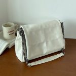 Wholesale Women Fashion Casual Solid Color Large Capacity Chain Shoulder Bag