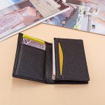 Wholesale Unisex Basic Solid Color Leather Wallet - Image 4